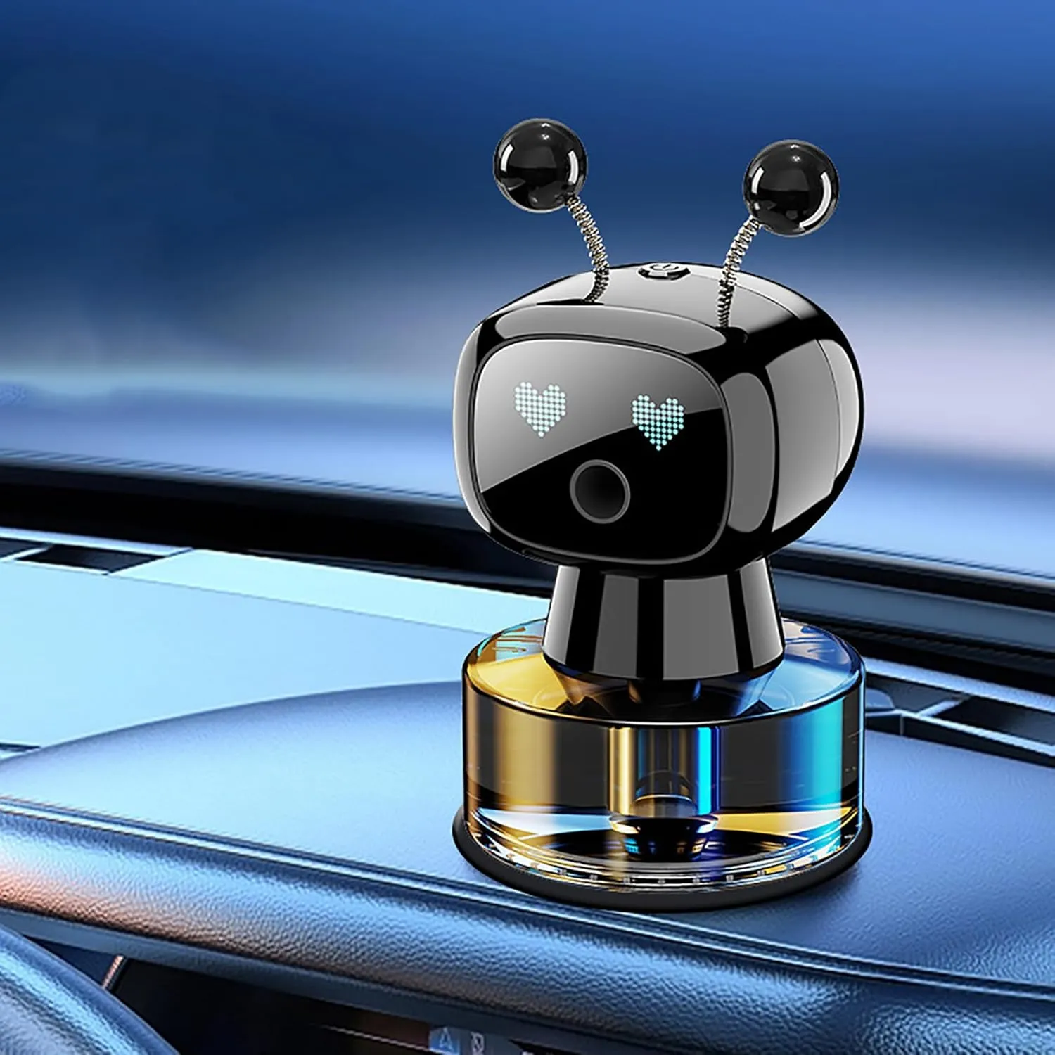 AI Smart Spray Car Aromatherapy, Smart AI Robot Car Air Freshener, Cars Diffuser with Sensing & USB Rechargeable Spray, Intelligent Aromatherapy Machine for Cars and Home Use (Cologne)