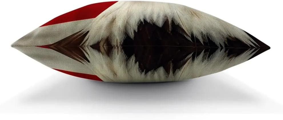 American Flag Eagle Pillow Covers Decorative Cool Big Eagle USA Flag Happy Independence Day 4th of July Throw Pillow Cases 18 x 18 Inch Cotton Linen Cushion Cover for Men Women Dark Blue White