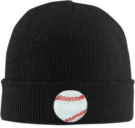 Dog Embroidery Beanie Hat Unisex Knit Cuffed Cap Women Men Gift