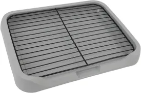 Dog Potty Tray, Removable Dog Training Toilet Holder, Puppy Potty Training Tray for Small Medium, 18.11x13.78in, Mesh Structure, Leak
