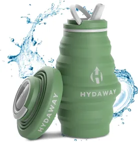 HYDAWAY 17oz Collapsible Water Bottle - BPA-Free, Leakproof, Lightweight, and Space-Saving - Perfect for Travel, Hiking, and Everyday Hydration