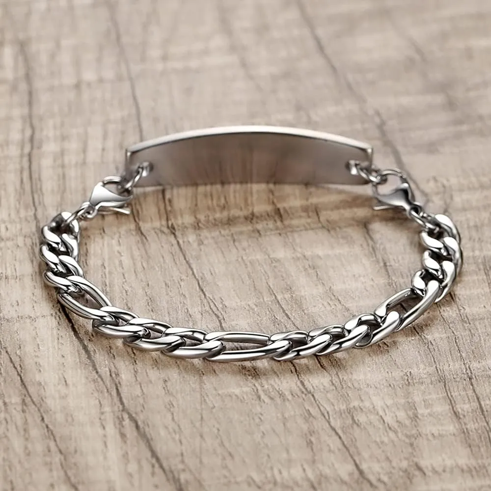 LinnaLove medical alert bracelets for men women Stainless steel Interchangeable medical bracelets, free engraving