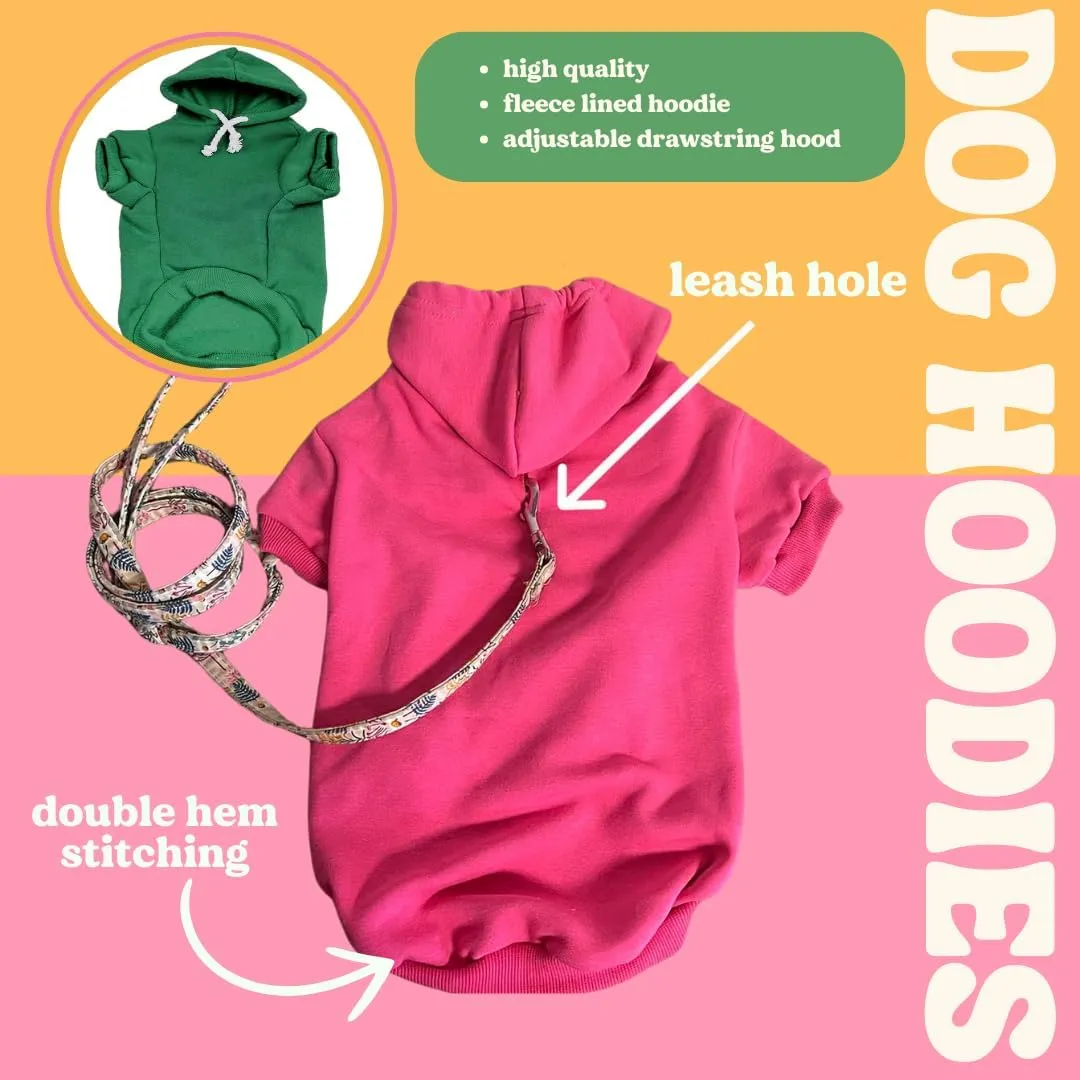 Mama's Boy Dog Hoodie | Fleece Lined |Leash Hole for Mom | Valentine's Day | Prop Photoshoot |Cream, 6X-Large (1245)