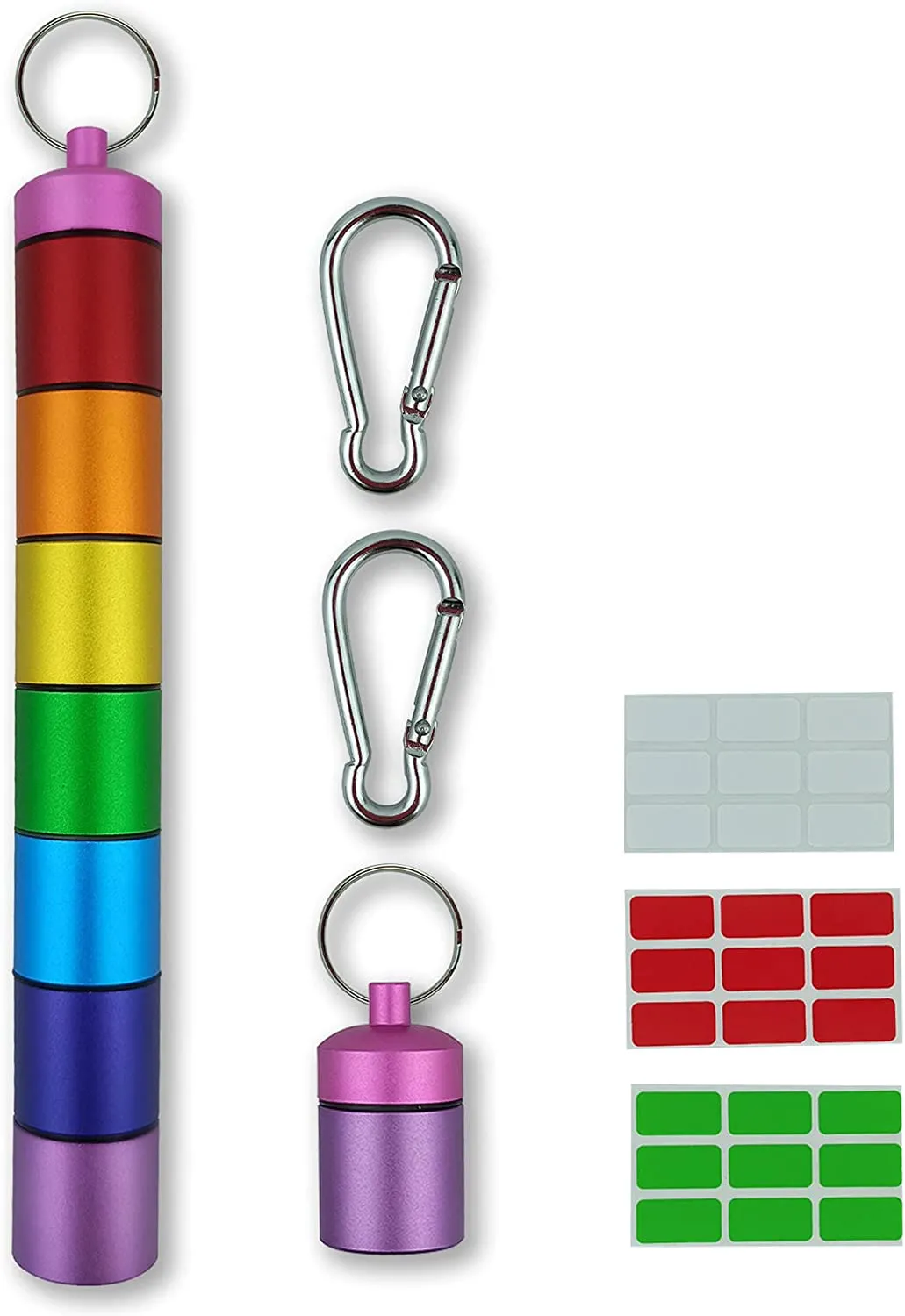 Metal 7-in-1 Pocket Rainbow Tablet Organizer