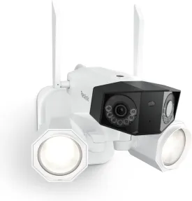 REOLINK 4K Floodlight Security Camera Outdoor, 5G/2.4GHz Wi-Fi 6, Dual-Lens Camera w/ 180 FOV, Color Night Vision, Smart AI Detection, IP67 Waterproof, AC (100~240V), Duo Floodlight WiFi Hardwired