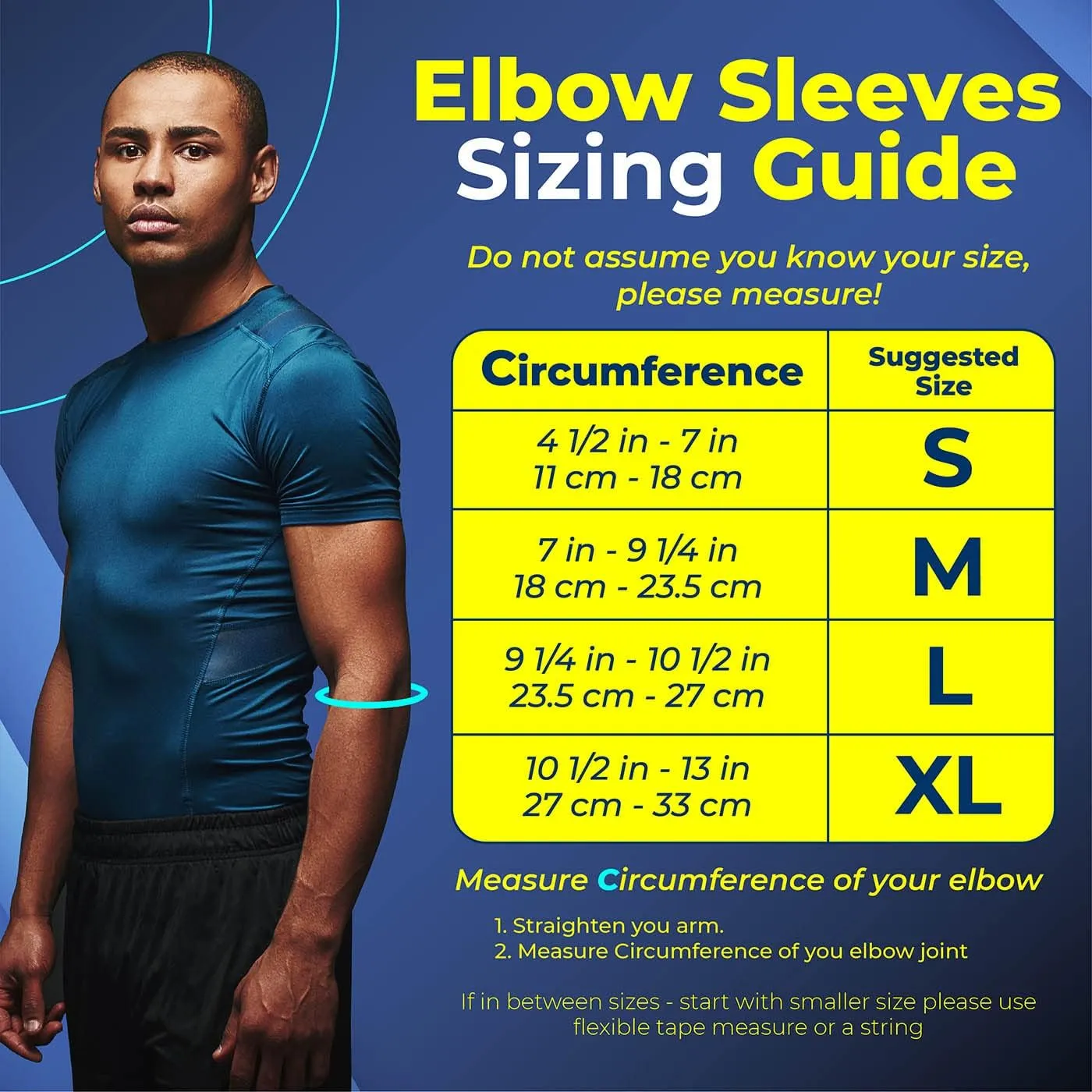 Sparthos Elbow Compression Sleeves (Pair)  Tennis and Golfer's Elbow Support  Elbow Brace for Men and Women  Made from Innovative Breathable Elastic Blend