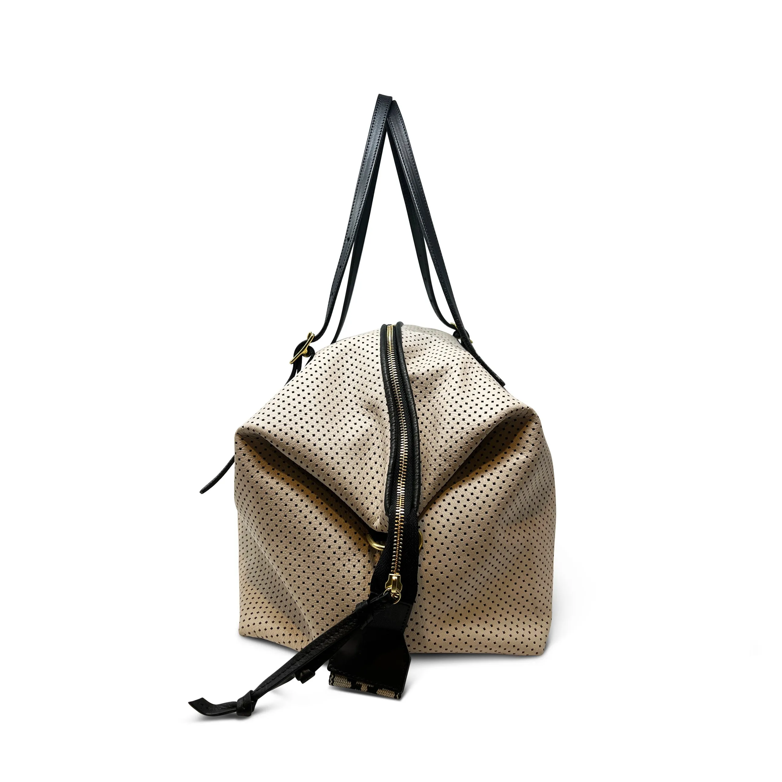 Square Perforated Leather Crossbody