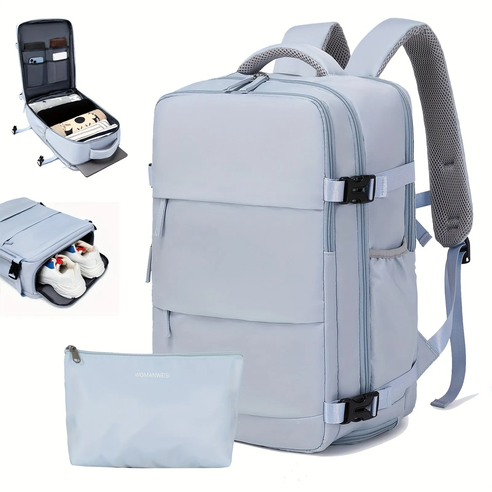 Stylish Travel Backpack with Shoe Compartment for Men and Women
