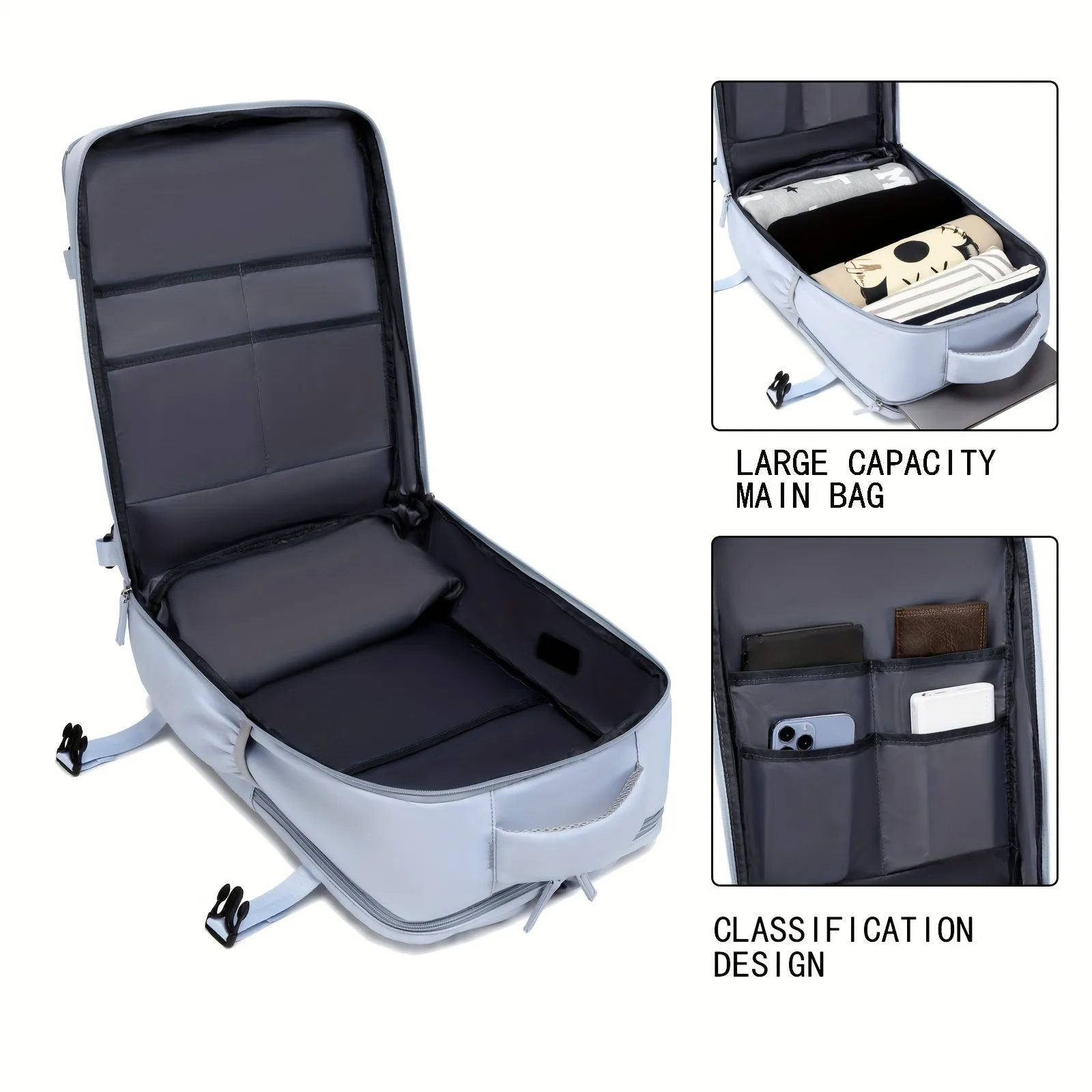 Stylish Travel Backpack with Shoe Compartment for Men and Women