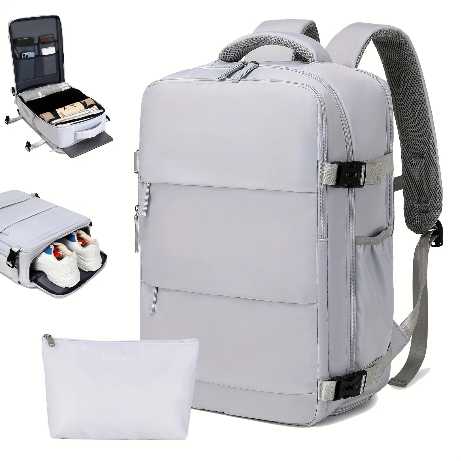 Stylish Travel Backpack with Shoe Compartment for Men and Women