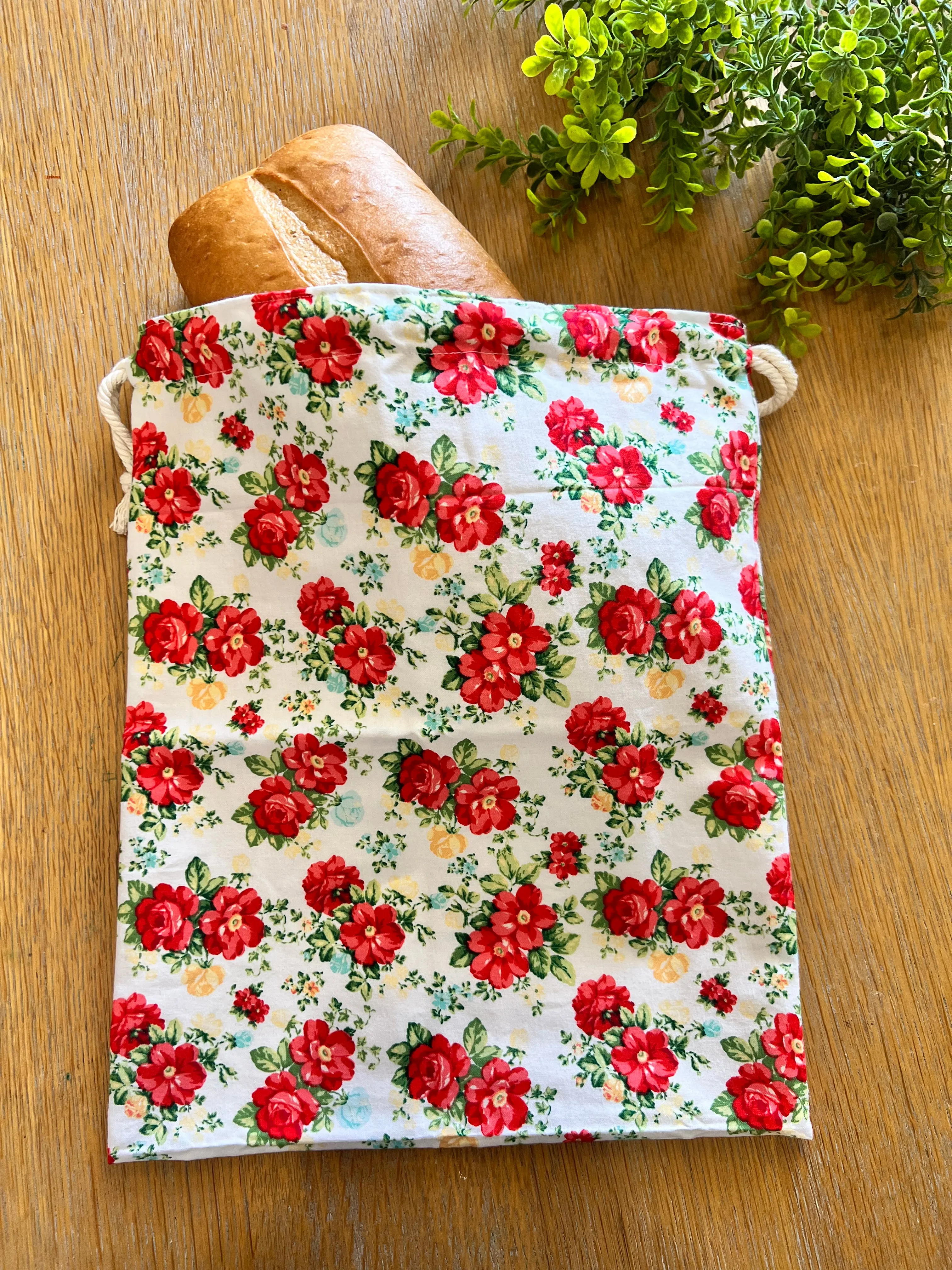 Vintage Floral Bread Bag