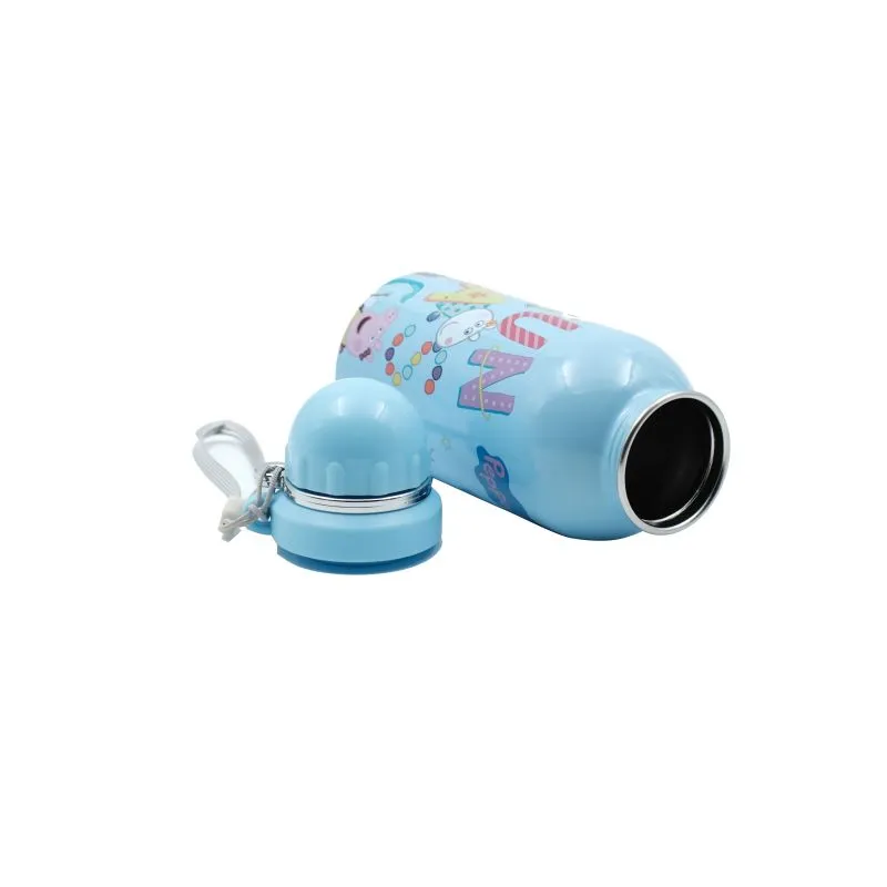 Youp Stainless Steel Blue Color Peppa Pig Kids Water Bottle HYBRID - 500 ml